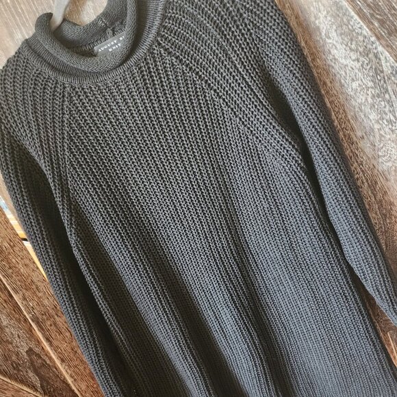 August Silk Knits‎ Catharine Lover Cable Knit Long Sleeve Black Sweater Size S - Picture 3 of 11